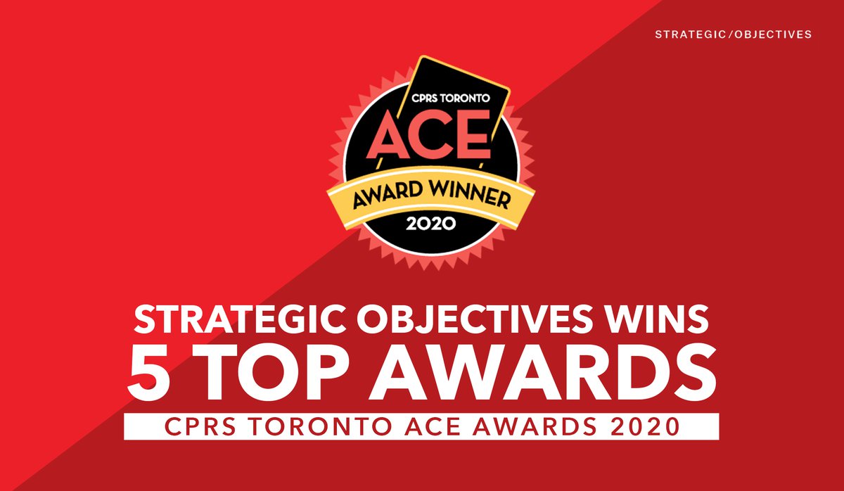 CPRS ACE Awards 2020 Canadian PR Agency Strategic Objectives